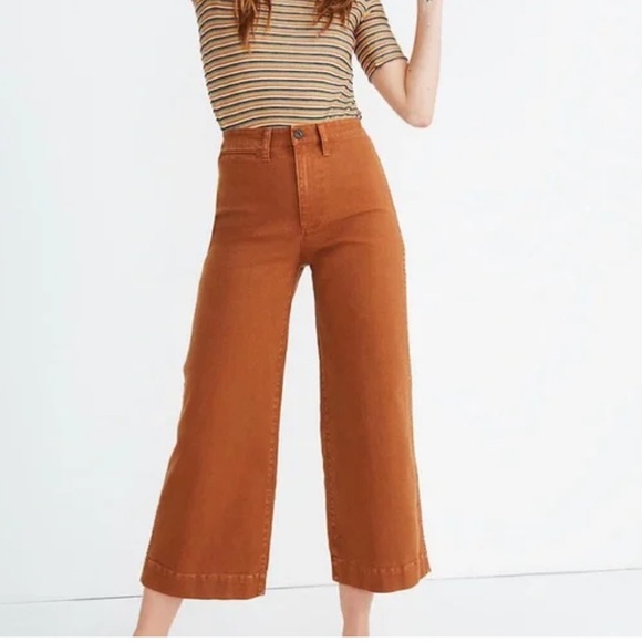 Madewell Pants - Madewell wide leg cropped pants